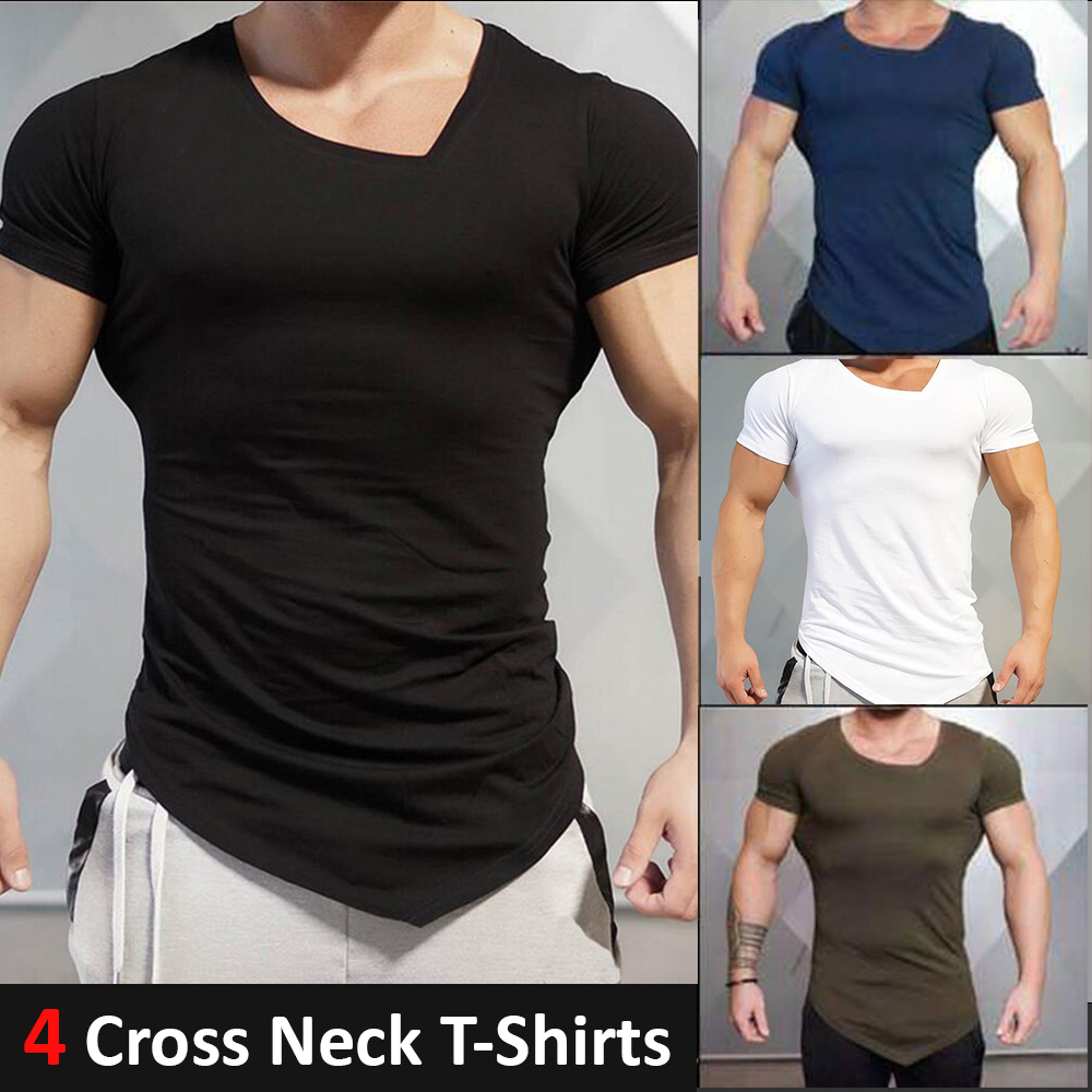 Pack of 4 Cross Neck T-Shirts (Code: ST-5350) – Stitchers