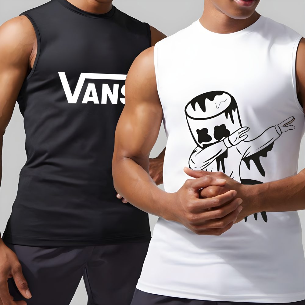 Pack of 2 Vans Sleeveless T-Shirt (Code: ST-6861)