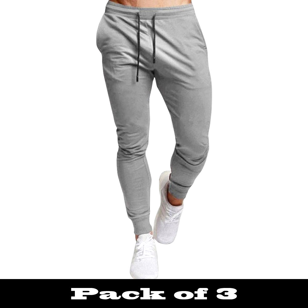 Pack Of 3 Navy Black & Grey trousers for mens (Code: ST-6897) - Image 3