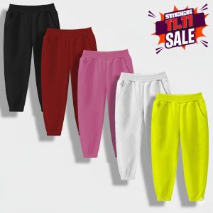 Pack of 3 Random Color Trousers For Kids (Code: ST-6907)