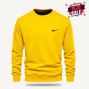Nik Printed Yellow Sweatshirt for Mens (Code: ST-(6912)